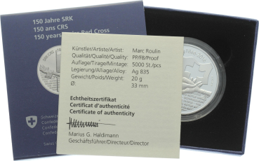 20 Franken 2016 150 Jahre SRK - PP